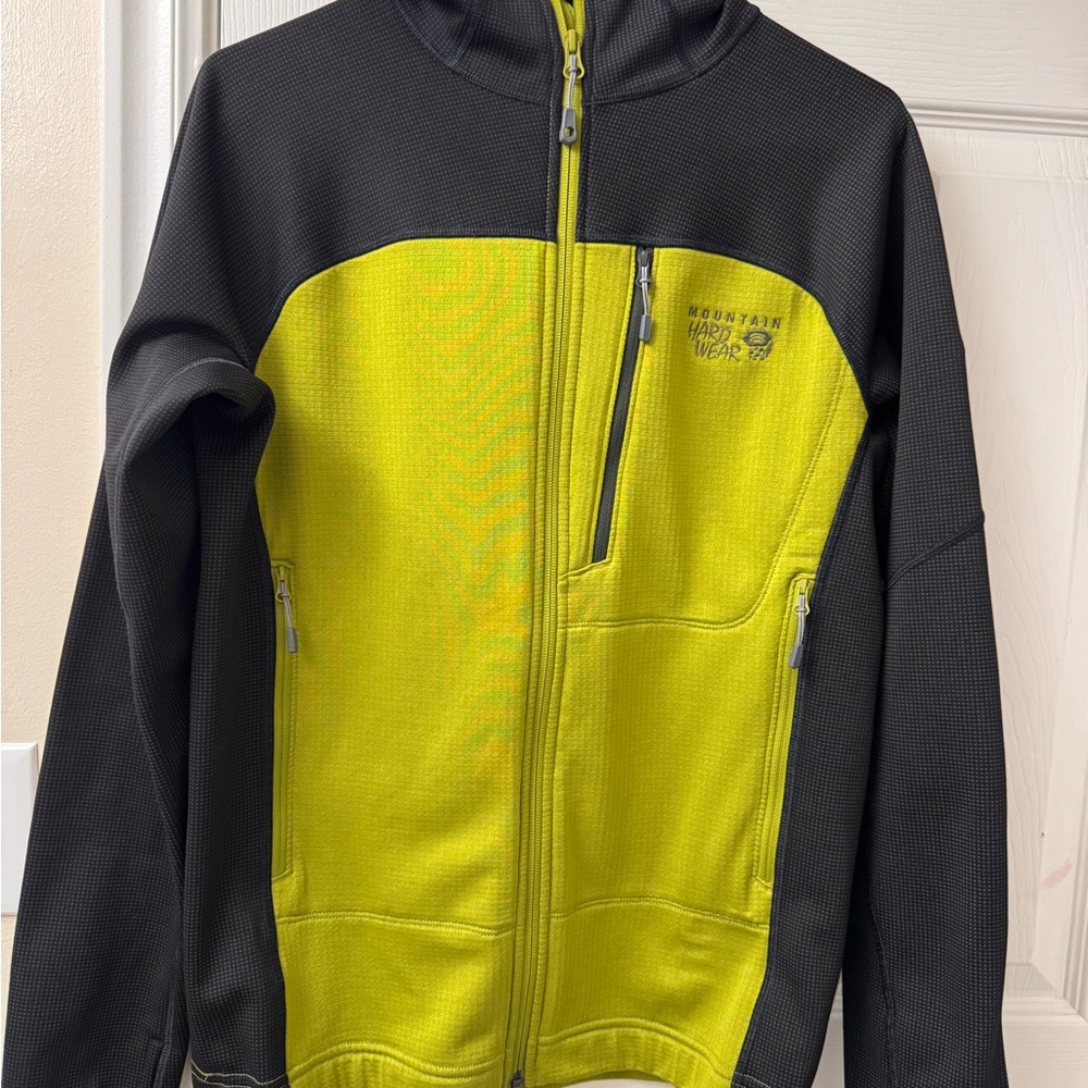 Mountain Hardwear Desna Grid Hooded Jacket - Men's-Python Green/Shark NWOT